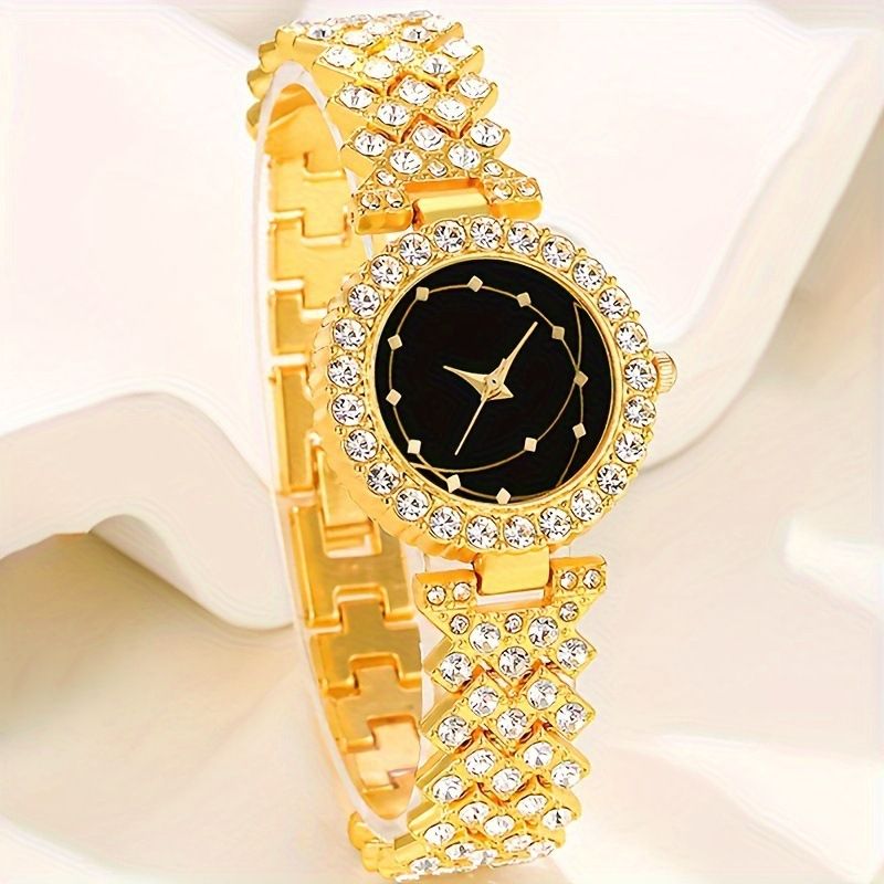 5-piece ladies watch fashion casual ladies quartz watch and necklace bracelet earrings ring jewelry set