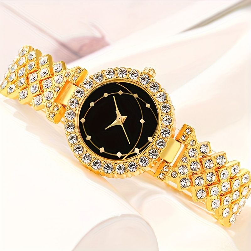 5-piece ladies watch fashion casual ladies quartz watch and necklace bracelet earrings ring jewelry set