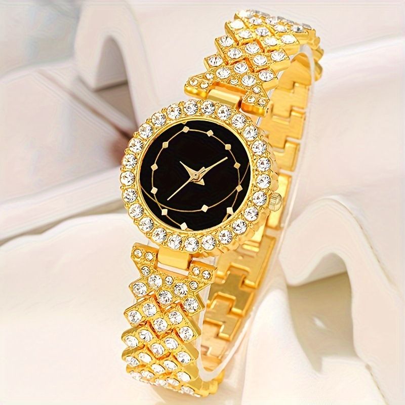 5-piece ladies watch fashion casual ladies quartz watch and necklace bracelet earrings ring jewelry set