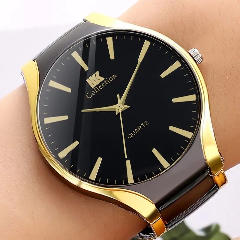 Fashion lovers alloy Shi Ying business casual watch steel belt alloy Shi Ying business casual watch men