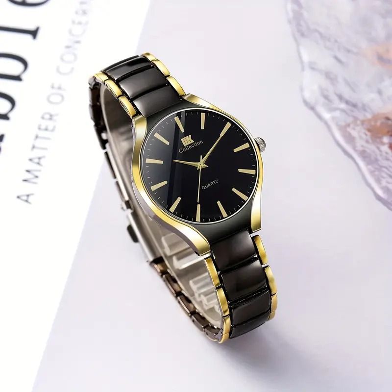 Fashion lovers alloy Shi Ying business casual watch steel belt alloy Shi Ying business casual watch men