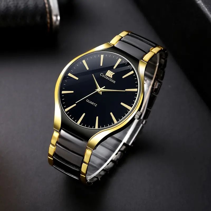 Fashion lovers alloy Shi Ying business casual watch steel belt alloy Shi Ying business casual watch men