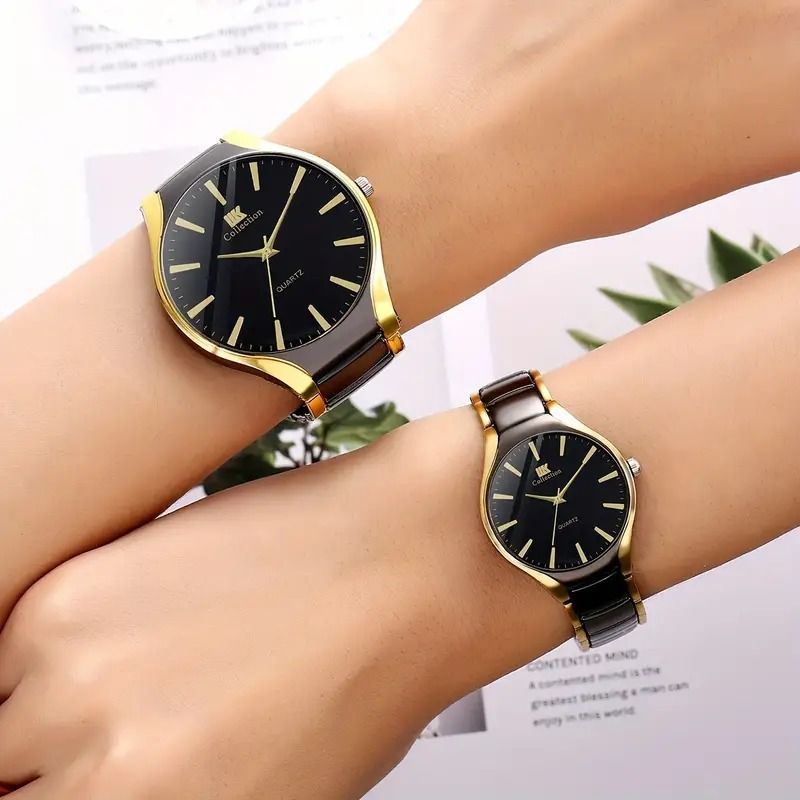 Fashion lovers alloy Shi Ying business casual watch steel belt alloy Shi Ying business casual watch men