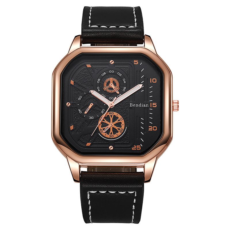 Classic charm luxury business men's quartz watch steel strap folding buckle chronograph fashionable and versatile men's watch