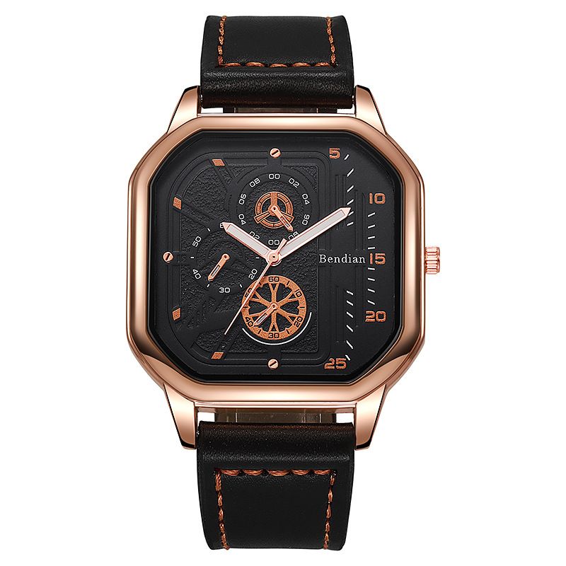 Classic charm luxury business men's quartz watch steel strap folding buckle chronograph fashionable and versatile men's watch