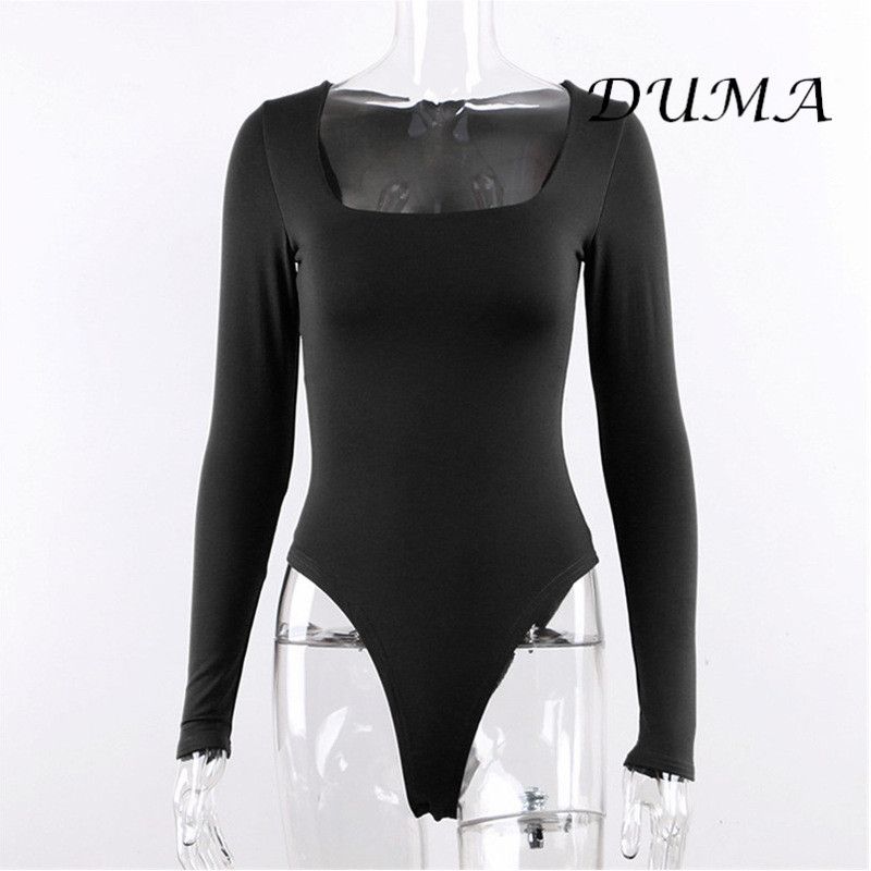"DUMA"Cultivate oneself sexy one-piece garment Long sleeves sexy T-shirt female Internet celebrity