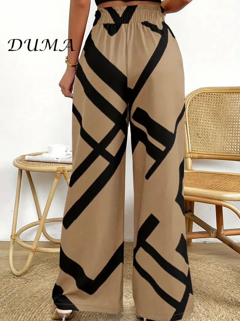 "DUMA"Women's clothing Lace up Wide legs commute Casual pants trousers fashion Appointment