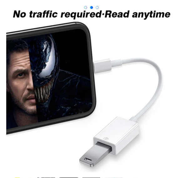 1PC USB OTG Adapter Cable For iPhone 14 13 12 11 Pro Max Xs XR 7 8 Plus Lightning to USB Camera Adapter Cable Converter