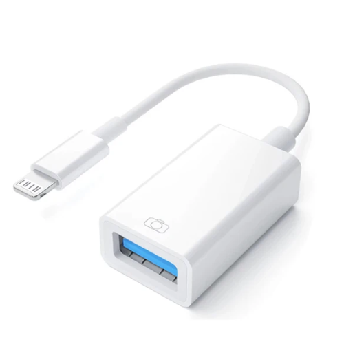 1PC USB OTG Adapter Cable For iPhone 14 13 12 11 Pro Max Xs XR 7 8 Plus Lightning to USB Camera Adapter Cable Converter