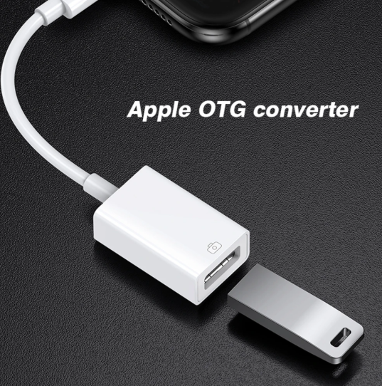 1PC USB OTG Adapter Cable For iPhone 14 13 12 11 Pro Max Xs XR 7 8 Plus Lightning to USB Camera Adapter Cable Converter