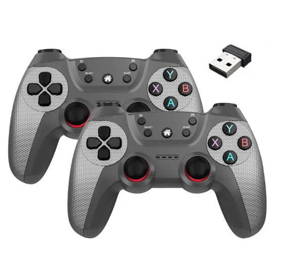 1PC Wireless doubles game Controller Consoles For Linux/Android phone For Game Box Game stick PC Smart TV Box 2.4G gamepad Joystick