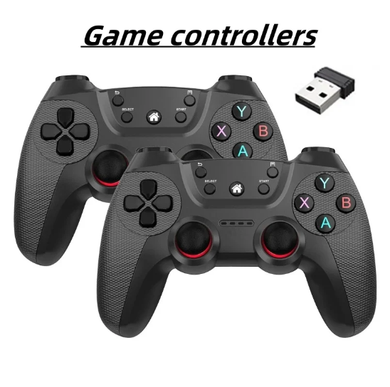 1PC Wireless doubles game Controller Consoles For Linux/Android phone For Game Box Game stick PC Smart TV Box 2.4G gamepad Joystick