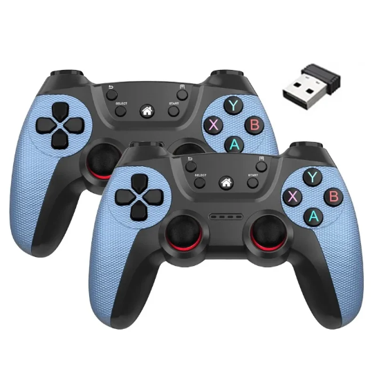 1PC Wireless doubles game Controller Consoles For Linux/Android phone For Game Box Game stick PC Smart TV Box 2.4G gamepad Joystick