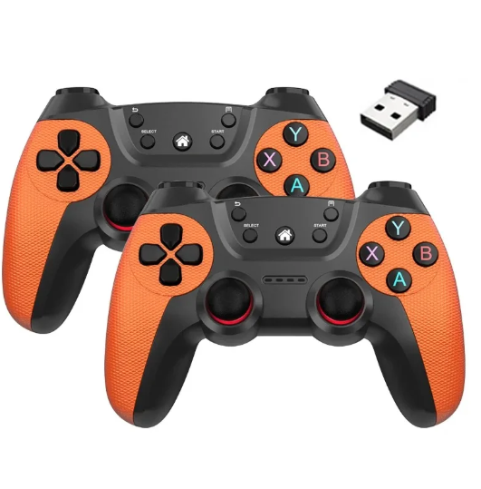 1PC Wireless doubles game Controller Consoles For Linux/Android phone For Game Box Game stick PC Smart TV Box 2.4G gamepad Joystick