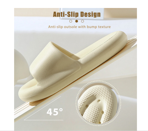 1 Pair New Slippers Couple Home Outdoor Slippers Summer Beach Unisex Bedroom Shoes Ladies Thick Sole