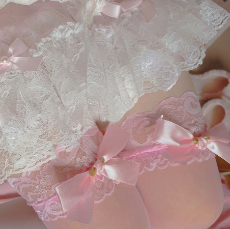 1PC/2PC Ladies Sweet Bow Stockings Sexy Women's Hosiery Bow Stay Up Thigh High Silk Stockings