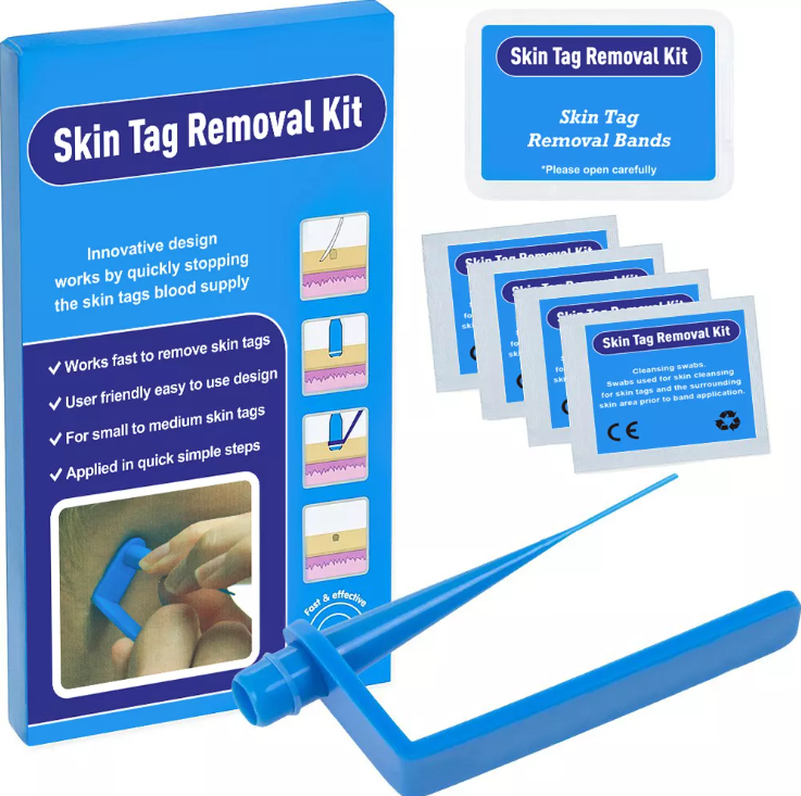 1 Set Skin Tag Removal Kit Home Use Mole Wart Remover Equipment Micro Skin Tag Treatment Tool Easy To Clean Skin Care Tool