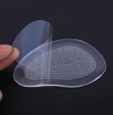 1Pair/2Pairs Insoles Ladies High Heel Shoe Insole Female Half Pad Reduces Friction Pain Silicone Forefoot Pad Anti-skid Foot Care Pads
