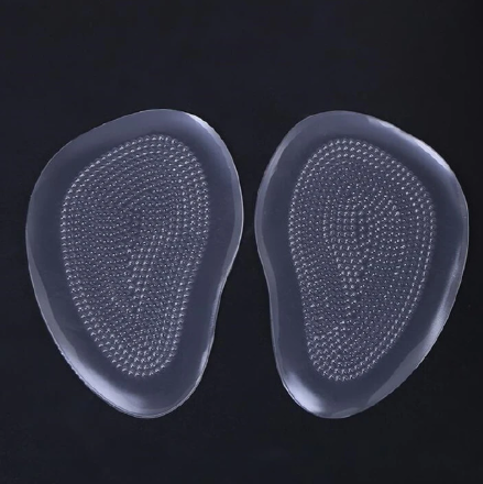 1Pair/2Pairs Insoles Ladies High Heel Shoe Insole Female Half Pad Reduces Friction Pain Silicone Forefoot Pad Anti-skid Foot Care Pads