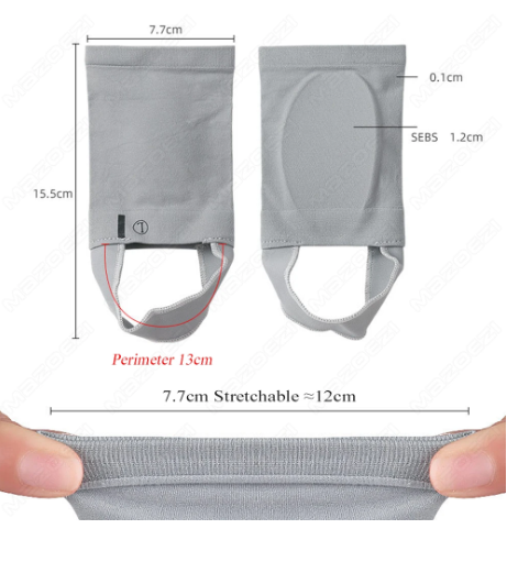 1Pair High Arch Cushions Sleeves Arch Pads Support Insoles for Flat Foot Correct Plantar Fasciitis Pain Relief Orthopedic Foot Insoles