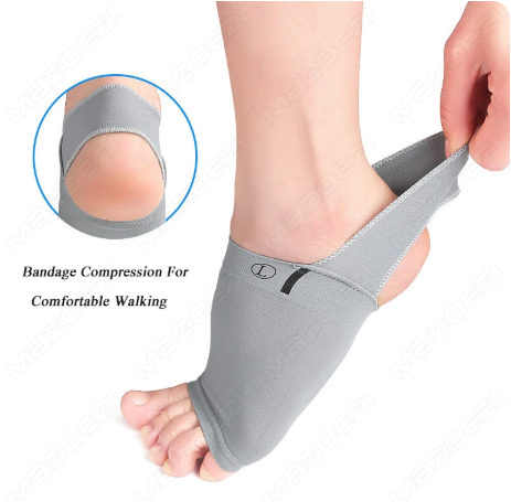 1Pair High Arch Cushions Sleeves Arch Pads Support Insoles for Flat Foot Correct Plantar Fasciitis Pain Relief Orthopedic Foot Insoles