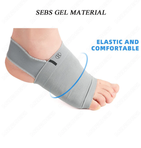 1Pair High Arch Cushions Sleeves Arch Pads Support Insoles for Flat Foot Correct Plantar Fasciitis Pain Relief Orthopedic Foot Insoles