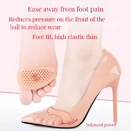 Women's Silicone Foot Pads Women's Half Size Pads High Heel Shoes Front Pads Anti slip Foot Protection Shoes Pads High Heel Insoles