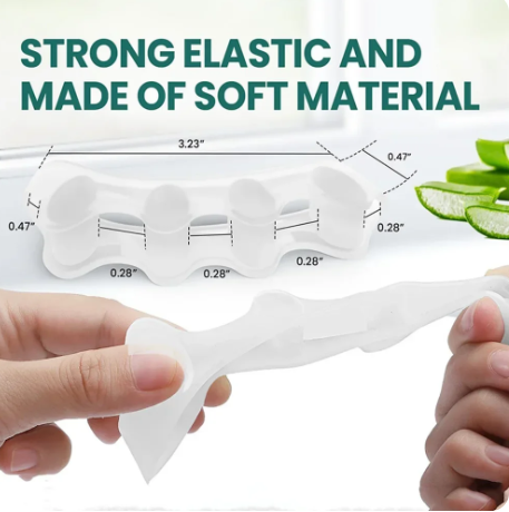 1 Pair Silicone Toe Separator Bunion Corrector Soft Silicone Material