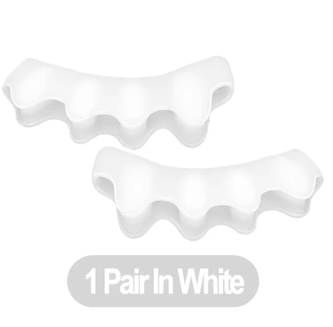 1 Pair Silicone Toe Separator Bunion Corrector Soft Silicone Material