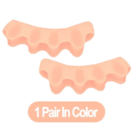 1 Pair Silicone Toe Separator Bunion Corrector Soft Silicone Material