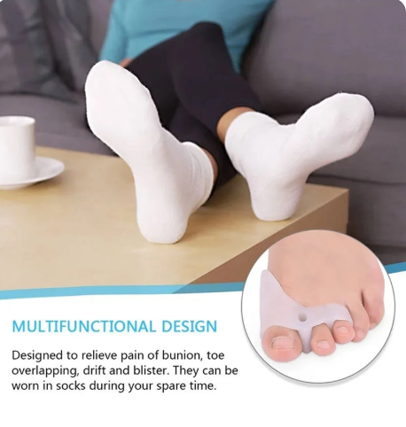 2pcs Silicone Toe Spreader Protection Pad Bunion Corrector