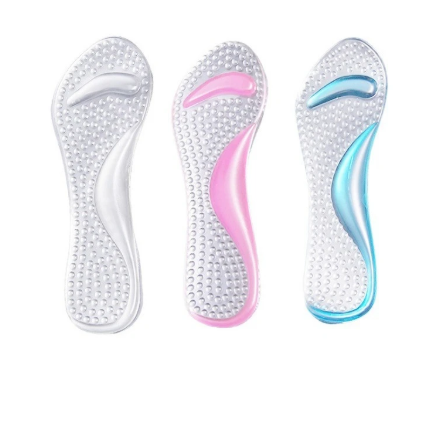 1Pair Orthopedic Insoles for Women Shoes Flat Feet Arch Silicone Insoles