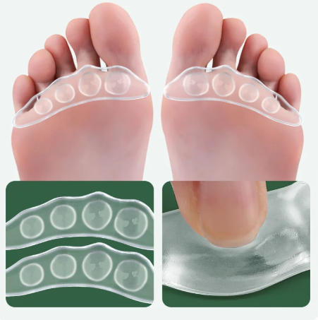 1Pair Silicone Pads Forefoot Non-slip Self-adhesive Heel Gel Anti-Slip
