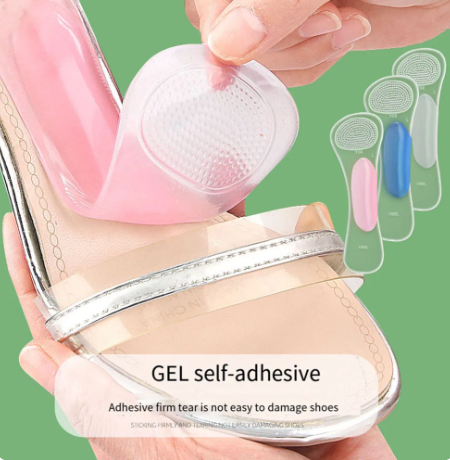 1Pair Anti Slip Sole Pads For High-Heels Arch Support Self-adhesive Insole