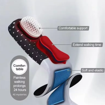 1Pair Orthopedic Insoles for Man Women Foam Cushion Gel Insole Silicone