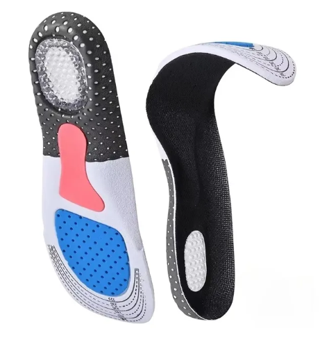 1Pair Orthopedic Insoles for Man Women Foam Cushion Gel Insole Silicone