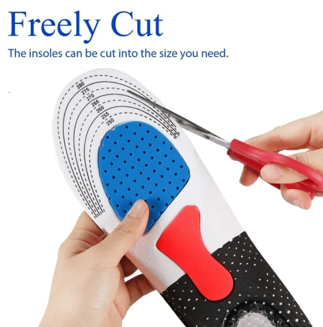1Pair Orthopedic Insoles for Man Women Foam Cushion Gel Insole Silicone