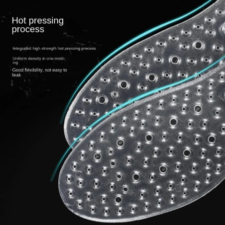 1Pair Silicone Gel Insoles for Air Shock Absorption Cushion Foot Massager