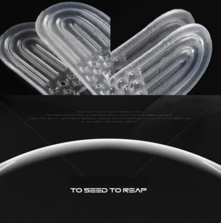 1Pair Silicone Gel Insoles for Air Shock Absorption Cushion Foot Massager