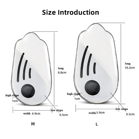 1Pair Silicone Gel Orthopedic Insoles for Feet Magnet Massage Insole