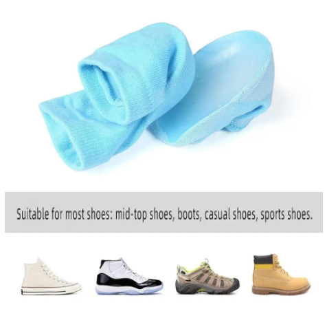 1Pair Sports Socks Anti-slip Invisible Height Increase Insoles Women Men