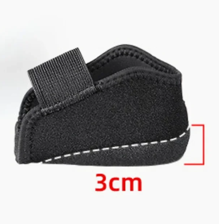 1Pair Silicone invisible height increasing shock-absorbing insole