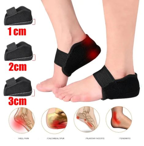 1Pair Silicone invisible height increasing shock-absorbing insole