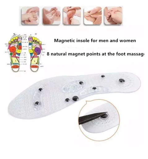 1Pair Unisex Magnetic Massage Insoles Foot Acupressure Shoe Insoles