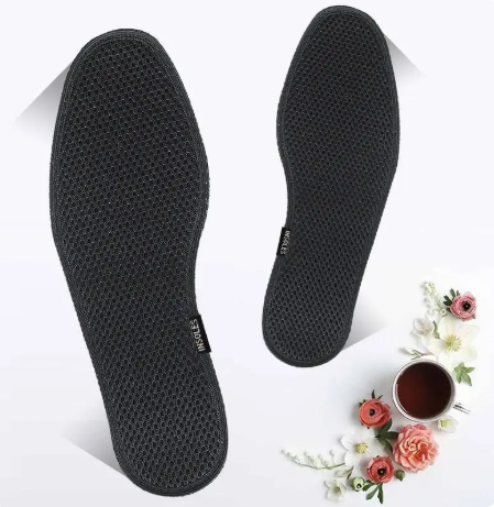 1Pair Bamboo Charcoal Sports Insole Breathable Shock Absorbing Comfortable