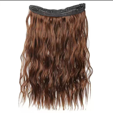 1PC Wig Female Big Wave Long Hair Fishing Line Natural No Trace Simulation Hair Patch