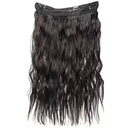 1PC Wig Female Big Wave Long Hair Fishing Line Natural No Trace Simulation Hair Patch