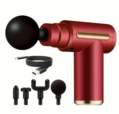 Portable Massage Gun for Full Body Relief USB Rechargeable Ideal for Back Neck Muscles Perfect Holiday Gift for Men Women