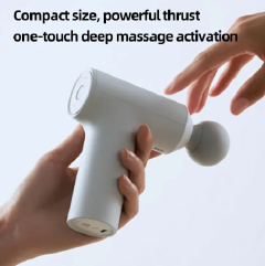 1PC Mini Fascia Gun 2C Thrust 12kg Smart Gear Memory 350g Portable 2500rpm High Speed Massage Fascia Gun