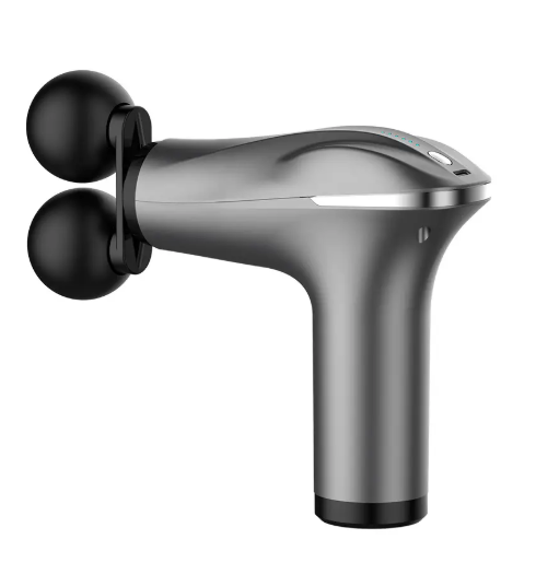 Double Head Massage Gun Muscle Relaxor Electric Neck Mask Gun Fitness Intelligent Mini Vibration Impact Gun Fascia Gun
